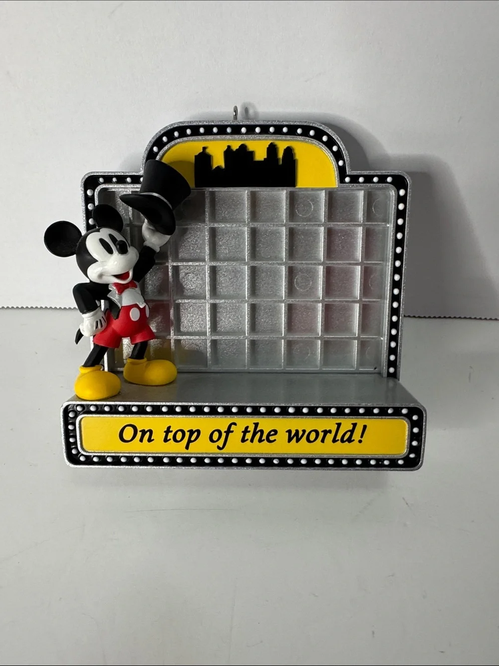 Disney Mickey Mouse 'On Top of the World' Display Frame/Ornament